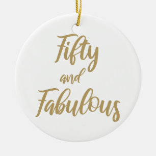 50. Geburtstags-Spaß Keramik Ornament