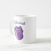 50. Geburtstags-Tasse Fiftylicious Kaffeetasse (Vorderseite Links)