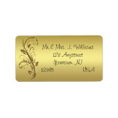 50. Geburtstagsadresse Adressaufkleber (Vorne)