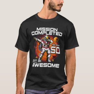50. Geburtstagsastronaut 50 Jahre alter Weltraum B T-Shirt