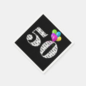 50. Geburtstagsballons Serviette (Ecke)
