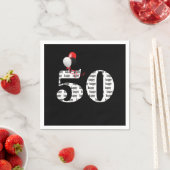 50. Geburtstagsballons Serviette (Beispiel)