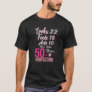 50 Geburtstagsdekoration Frauen am besten von 1972 T-Shirt