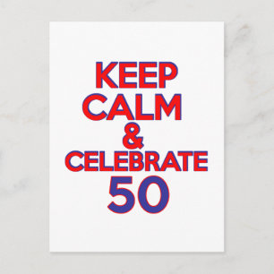 50 Geburtstagsdesign Postkarte