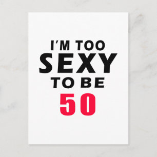50 Geburtstagsdesigns Postkarte
