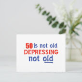 50. Geburtstagsdesigns Postkarte (Stehend Vorderseite)
