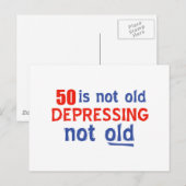 50. Geburtstagsdesigns Postkarte (Vorne/Hinten)