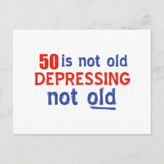 50. Geburtstagsdesigns Postkarte