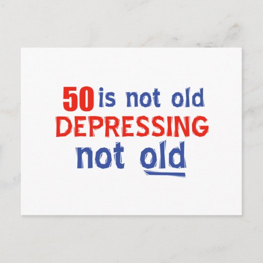 50. Geburtstagsdesigns Postkarte (Vorderseite)
