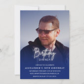 50. Geburtstagseinladung Geburtstagsessen Foto Män Einladung (Vorderseite)