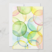 50. Geburtstagseinladungen - mehrfarbig Einladung (Rückseite)