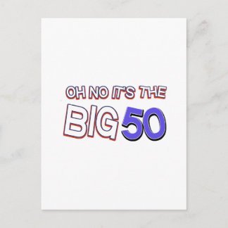 50. Geburtstagsentwürfe Postkarte