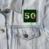 50. Geburtstagsfeier 50 Jahre Meilenstein-Button Button (Beispiel)