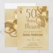 50. Geburtstagsfeier  Einladung (Vorne/Hinten)