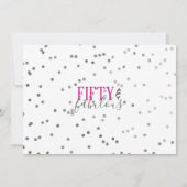 50. Geburtstagsfeier Einladung (Rückseite)