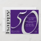 50. Geburtstagsfeier Einladung (Vorderseite)