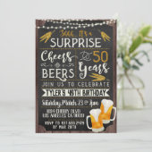 50. Geburtstagsfeier Einladung (Stehend Vorderseite)