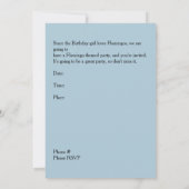 50. Geburtstagsfeier Einladung zur Frau (Rückseite)