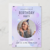 50. Geburtstagsfeier, Foto 50. Geburtstag Einladung (Vorderseite)