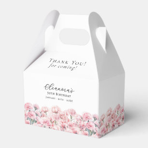 50. Geburtstagsfeier Januar Geburtsmonatsblume  Geschenkschachtel