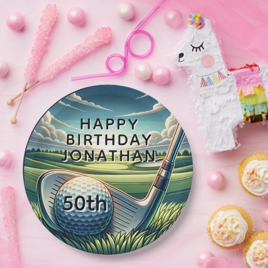 50. Geburtstagsfeier Pappteller (Party)