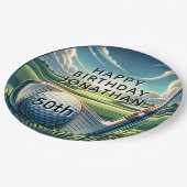 50. Geburtstagsfeier Pappteller (Schrägansicht)