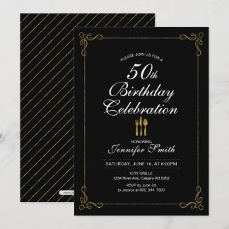 50. Geburtstagsfeier Party Einladung