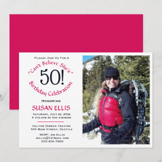 50. Geburtstagsfeier Party Einladung