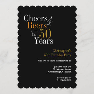 50. Geburtstagsfeier Prost und Bier Einladung