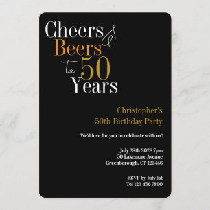 50. Geburtstagsfeier Prost und Bier Party Einladung