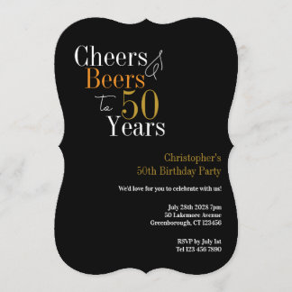 50. Geburtstagsfeier Prost und Bier Party Einladung