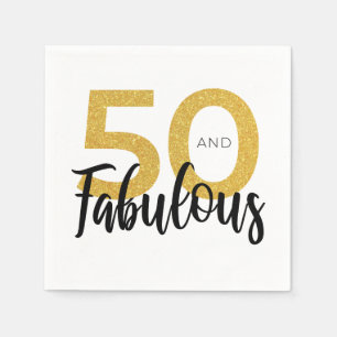 50. Geburtstagsfeier Serviette