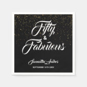 50. Geburtstagsfeier und fantastisch Serviette (Vorderseite)