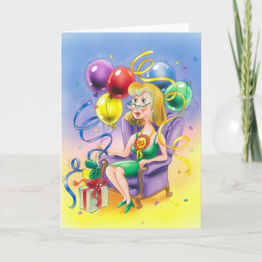 50. GeburtstagsfeierEin weiterer schöner Geburtsta Karte (Vorderseite)