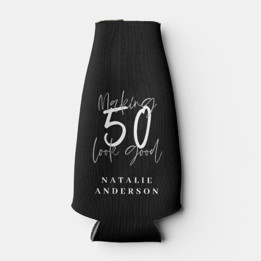 50 Geburtstagsfeiern gut aussehen lassen Flaschenkühler (Vorderseite)