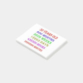 50. Geburtstagsfeiertage Post-it Klebezettel (angewinkelt)