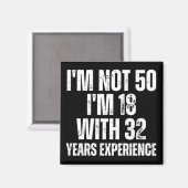 50. Geburtstagsfest Magnet (Vorderseite/Rückseite)