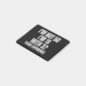 50. Geburtstagsfest Post-it Klebezettel (angewinkelt)