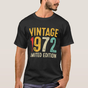 50. Geburtstagsgeschenk 50 Jahre alt Vintag 1972 T-Shirt