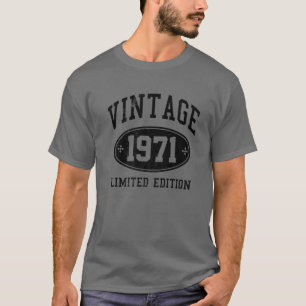 50. Geburtstagsgeschenk 50 Jahre Vintag 1971 Limit T-Shirt