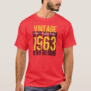 50. Geburtstagsgeschenk Best 1963 Vintag V012 T-Shirt