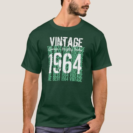 50. Geburtstagsgeschenk Best 1964 Vintag V007A T-Shirt (Vorderseite)