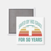 50. Geburtstagsgeschenk für Christen Magnet (Vorderseite/Rückseite)