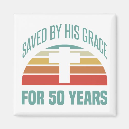 50. Geburtstagsgeschenk für Christen Magnet (Vorne)
