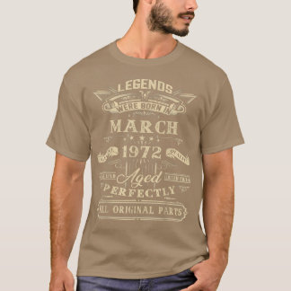 50. Geburtstagsgeschenk für Legenden Geborener Mär T-Shirt