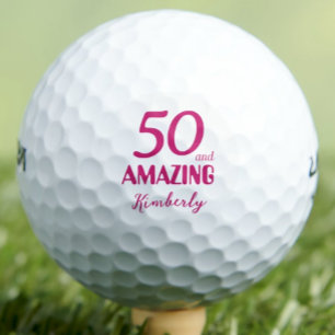 50. Geburtstagsgeschenk für Mama Golferin Elegante Golfball