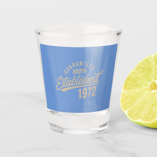 50. Geburtstagsgeschenk Idee - 50 Jahre Schnapsglas (Vorderseite)