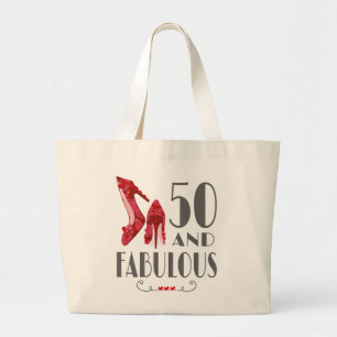 50. Geburtstagsgeschenk im 50. und fabelhaftes Ges Jumbo Stoffbeutel