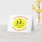 50. Geburtstagsgeschenk Karte (Gelbe Blume)