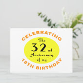 50. Geburtstagsgeschenk Karte (Stehend Vorderseite)